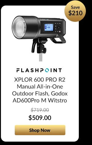 Flashpoint XPLOR 600 PRO R2 Manual All-in-One Outdoor Flash (Godox AD600Pro M)
