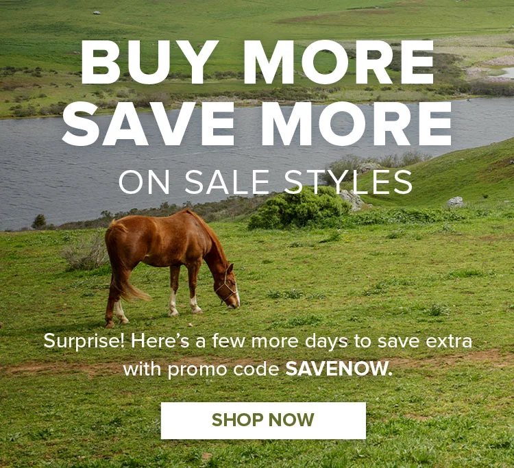 BUY MORE SAVE MORE ON SALE STYLES | PROMO CODE: SAVENOW
