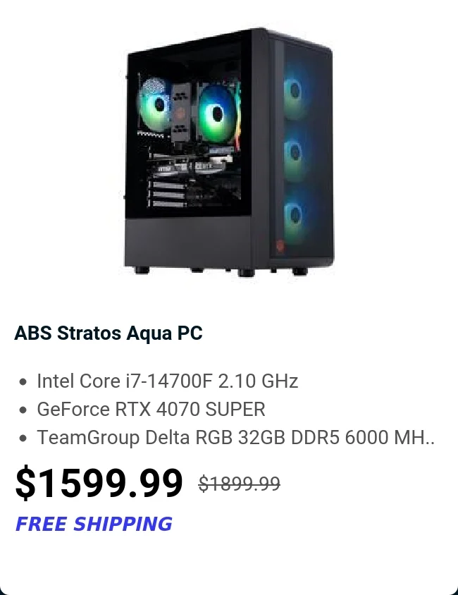 ABS Stratos Aqua PC