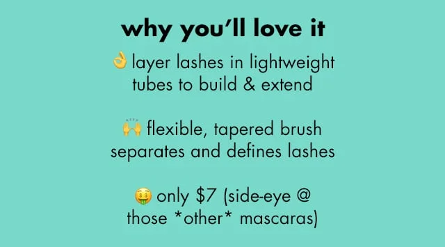 layer lashes in lightweight tubes