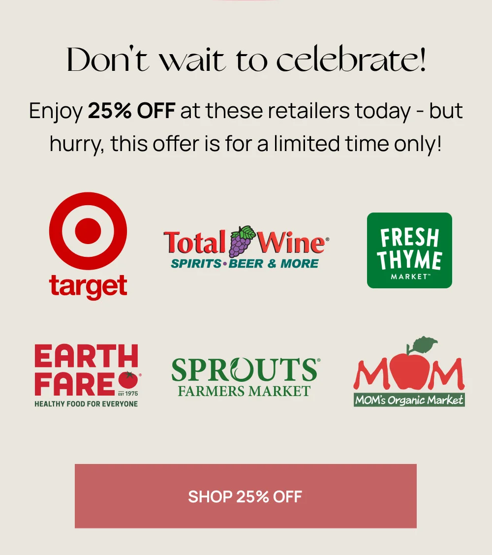SHOP 25% OFF