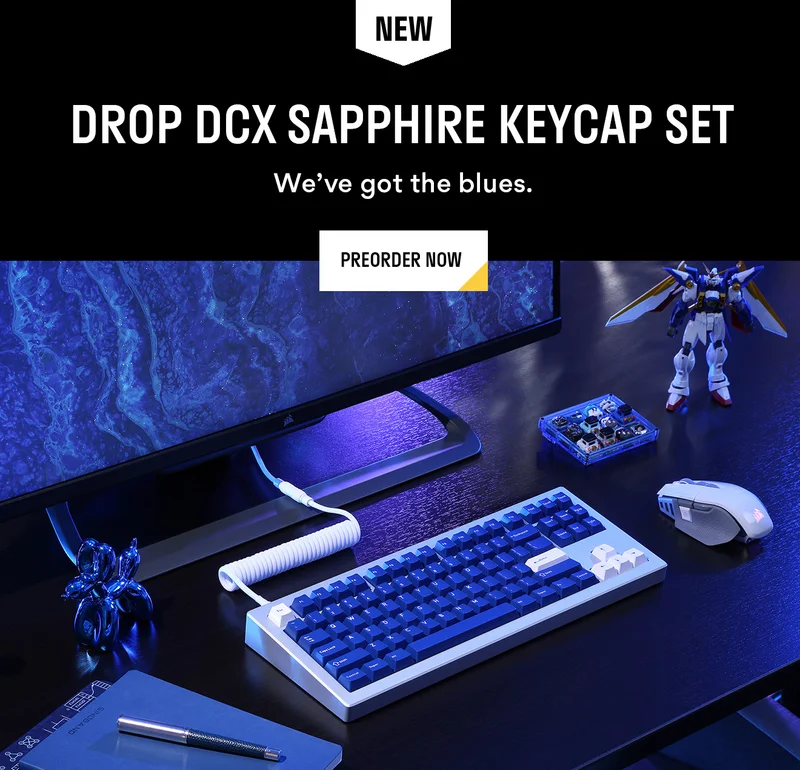 Drop DCX Sapphire Keycap Set