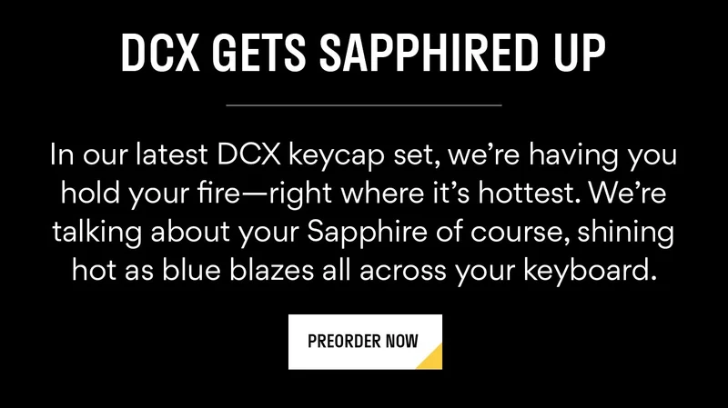 Drop DCX Sapphire Keycap Set
