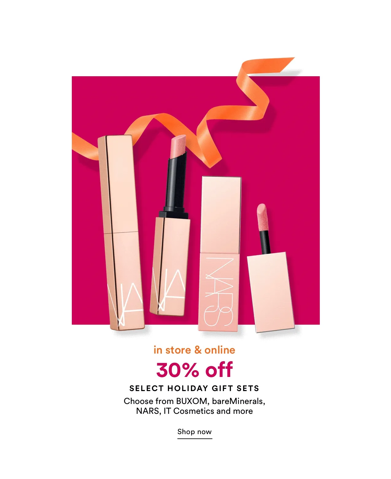 in store & online | 30% off select holiday gift sets | Shop now