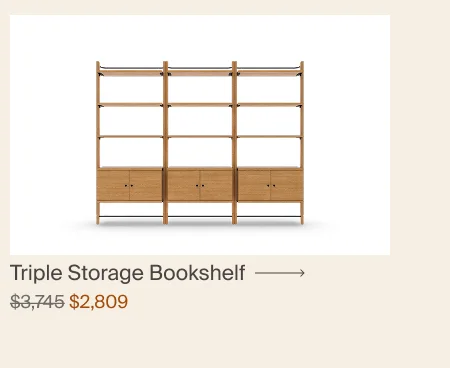 Title Triple Storage Bookshelf