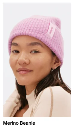 Merino Beanie in Peony