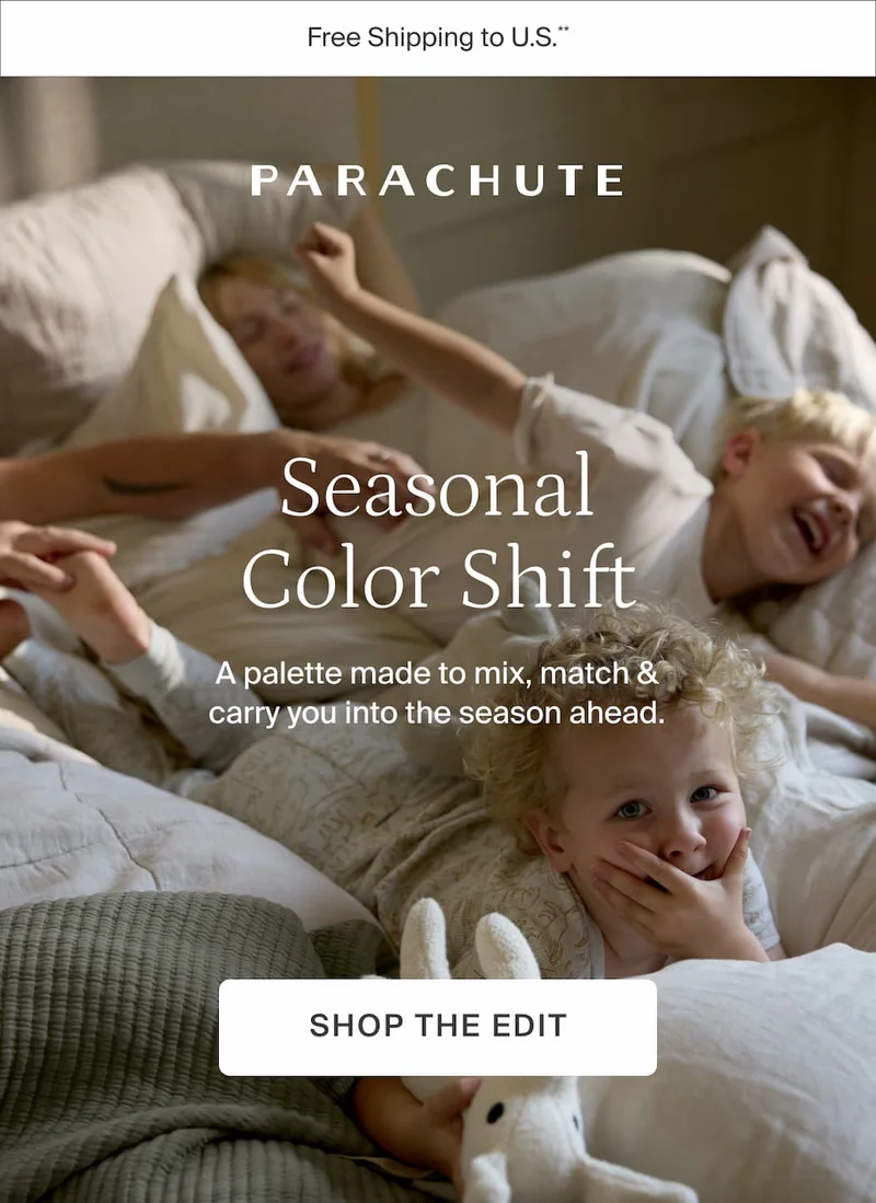 Seasonal Color Shift. Shop the edit.