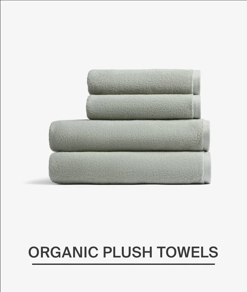 Organic plush towels