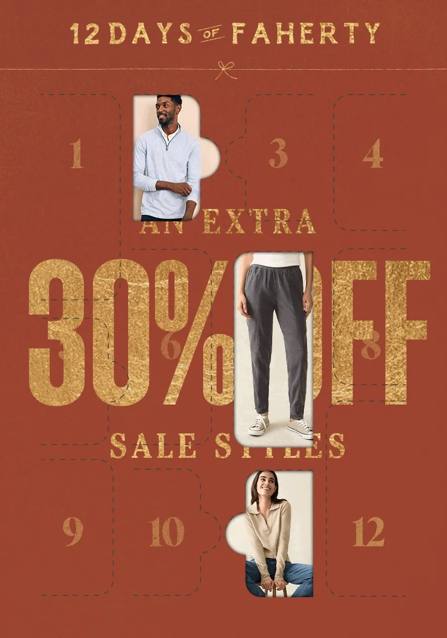 12 Days of Faherty Extra 30% Off