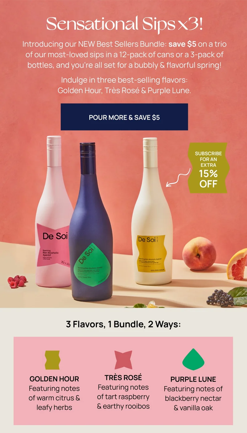 Sensational Sips X3!