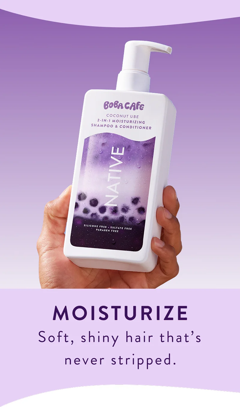 Moisturize. soft, shiny hair thats never stripped.