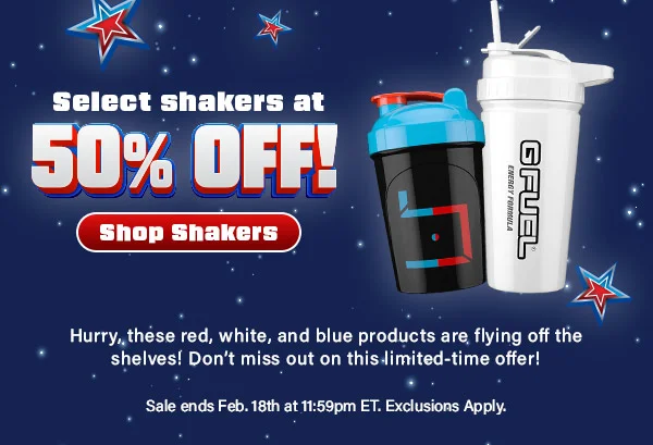 SHOP SHAKERS: 50% OFF!