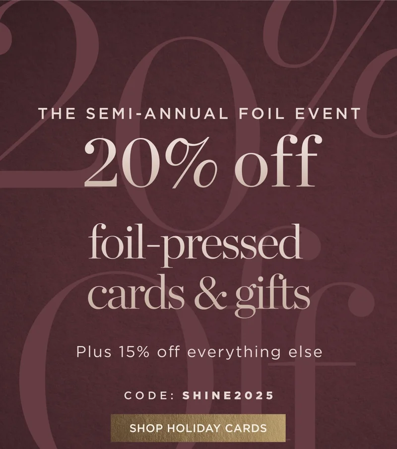 Shop Foil Holiday Cards