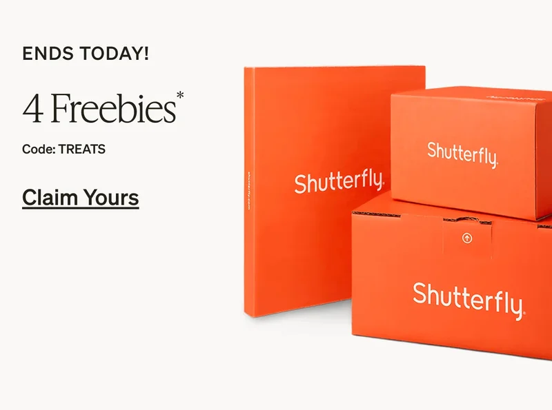 Up to 50% Off Everything, 4 Freebies, Free Prints, Free Shipping on Cards
