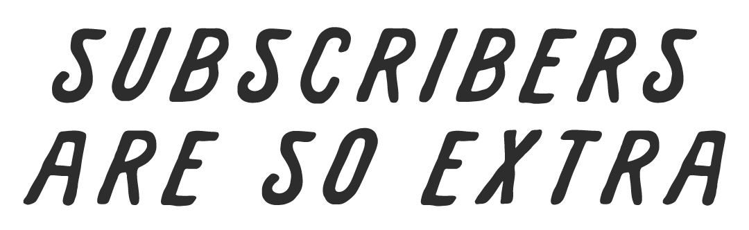 Subscribe and save!