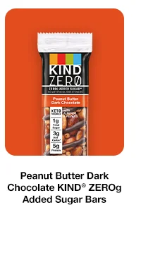 Peanut Butter Dark Chocolate KIND® ZEROg Added Sugar Bars