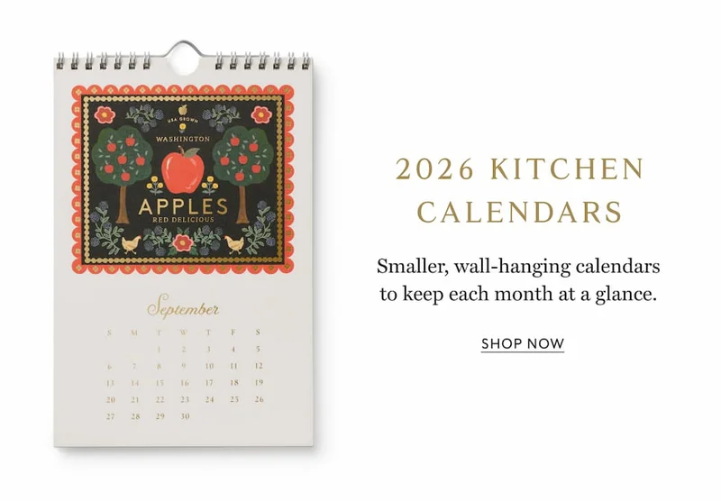 2026 Kitchen Calendars Smaller, wall-hanging calendars to keep each month at a glance. Shop NOW