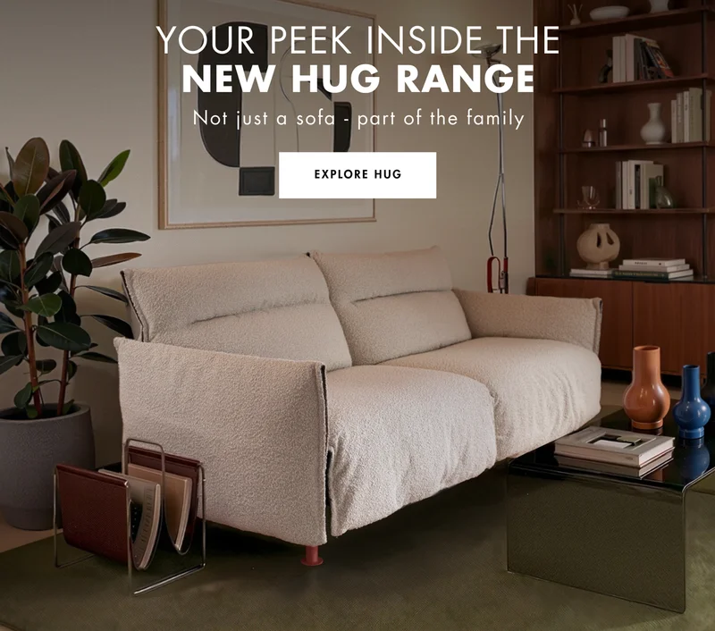 Your peek inside the new Hug range. Not just a sofa - part of the family