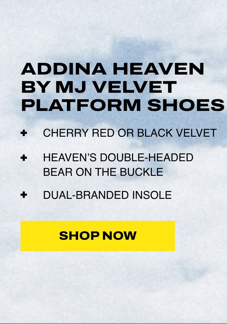 Addina Heaven by MJ Velvet Platform Shoes