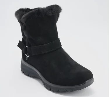 Skechers Slip-ins Easy Going Water-Repellent Suede Boots
