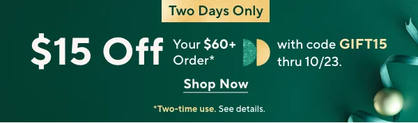 $15off