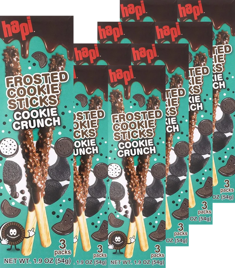 Image of Hapi Cookie Crunch Frosted Cookie Sticks (8 Pack)