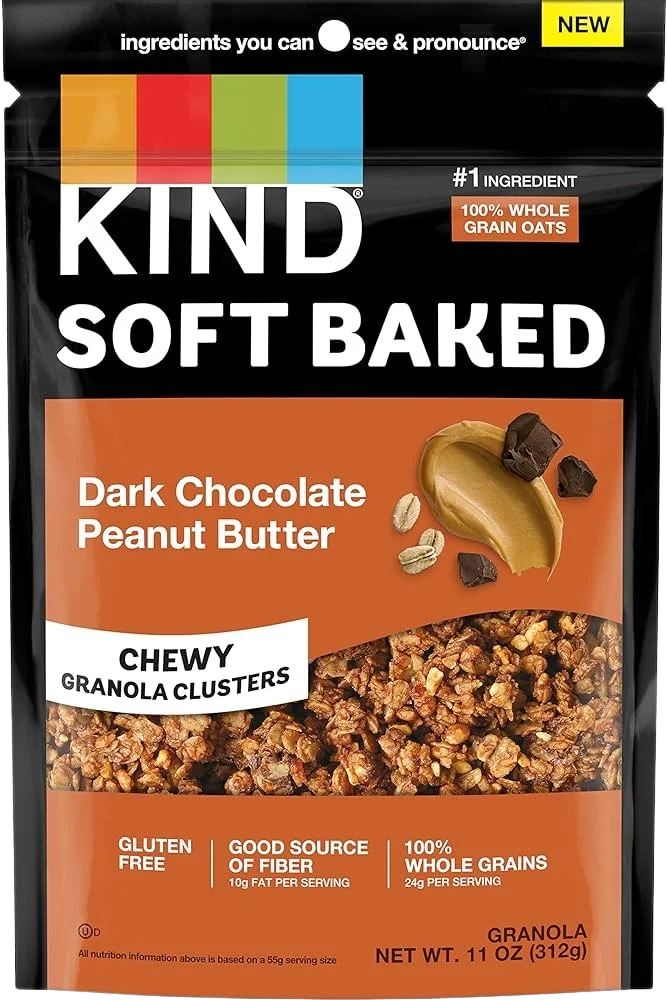 Image of KIND Dark Chocolate Peanut Butter Soft Baked Granola Clusters