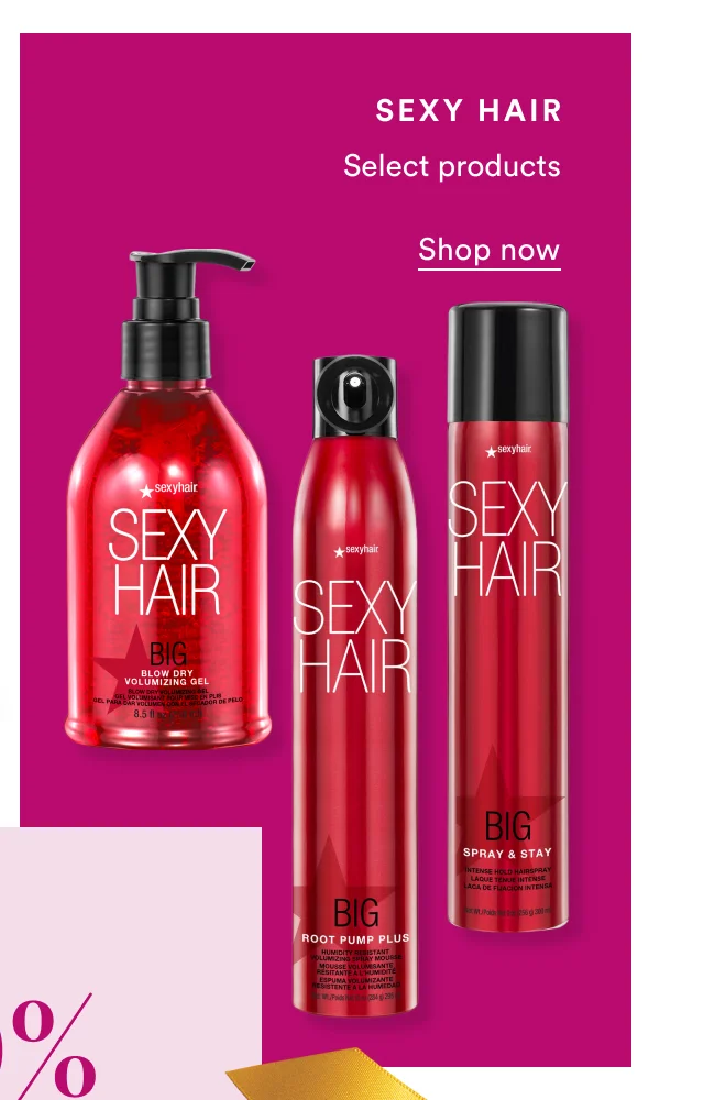 Sexy Hair | 50% off | Select products | Shop now