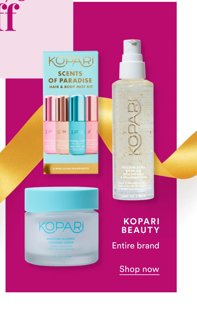 Kopari Beauty | Entire brand | 30% off | Shop now