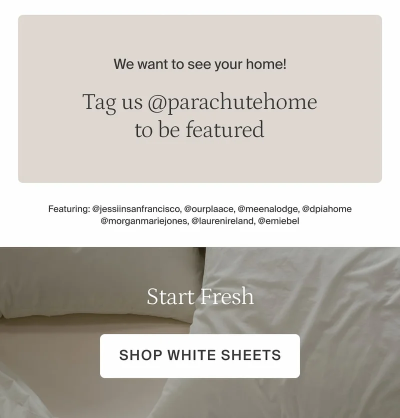 Start fresh. Shop white sheets.