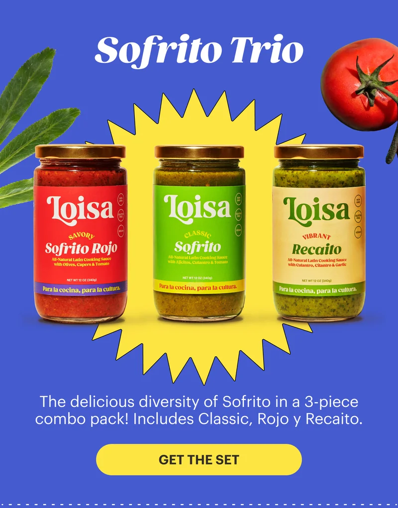 Sofrito Trio The delicious diversity of Sofrito in a 3-piece combo pack! Includes Classic, Rojo y Recaito. GET THE SET