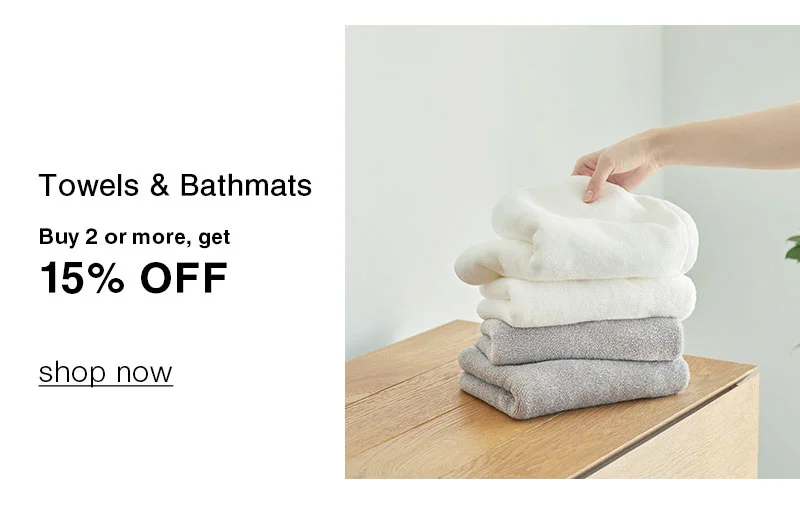 Shop Towels & Bathmats 15% Off