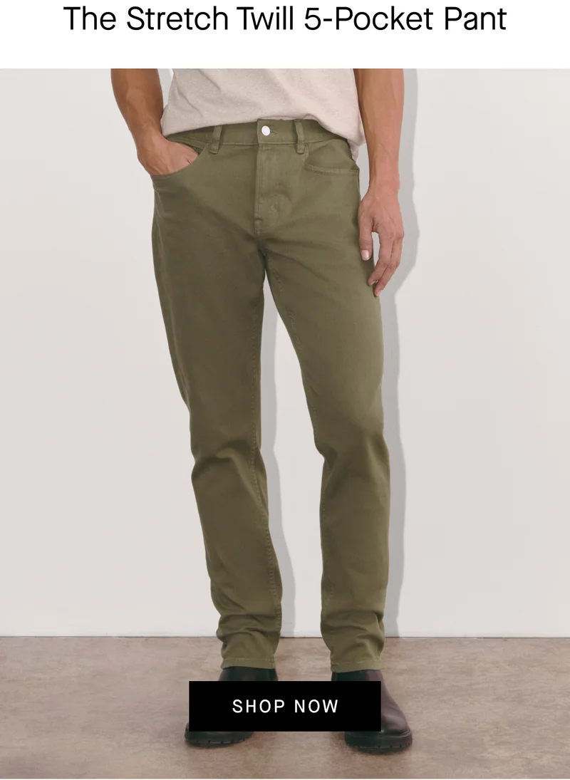 [Editorial Image] The Stretch Twill 5-Pocket Pant