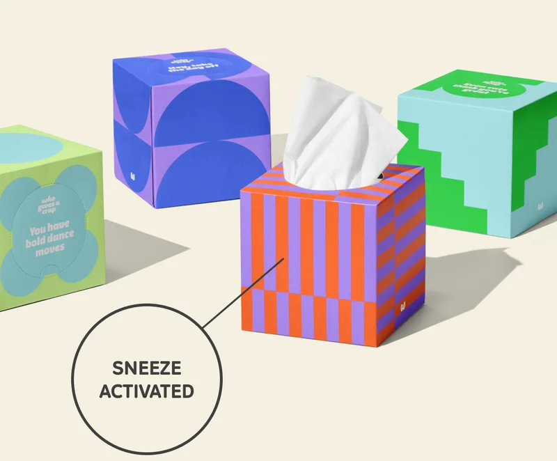 Image: Tissues, sneeze activated