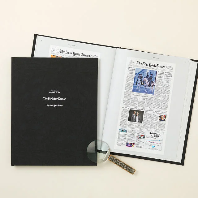 Premium New York Times Custom Birthday Book
