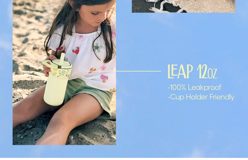 Leap 12oz: 100% Leakproof, Cup-Holder Friendly
