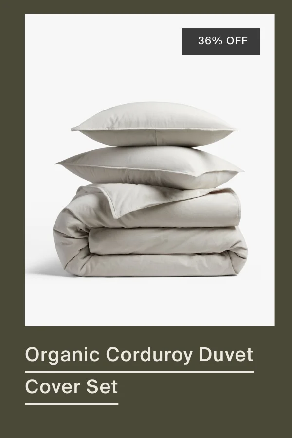 Shop Organic Corduroy Duvet Cover Set