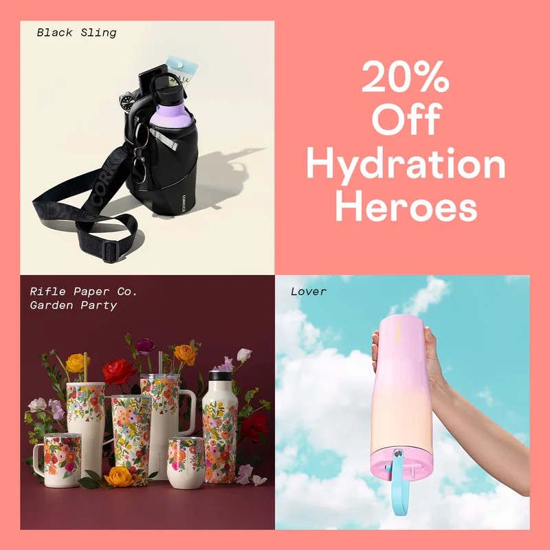 20% off hydration heroes - shop Labor Day Sale