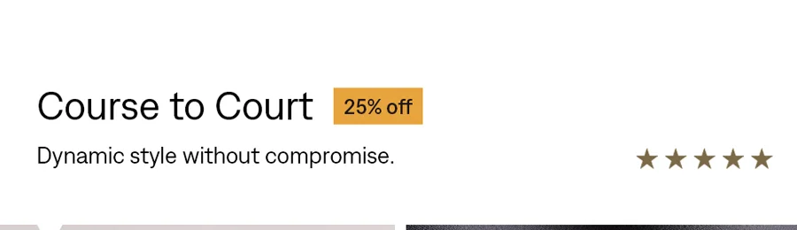 25% off Course to Court