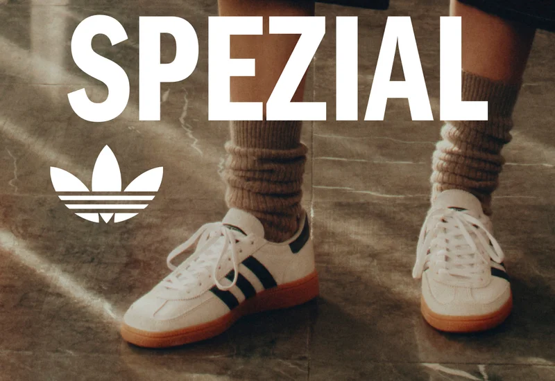 women wearing cream and blue spezials