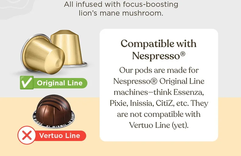 Compatible with your Nespresso