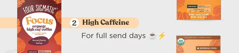 Focus Dark Roast High Caf Espresso Pods