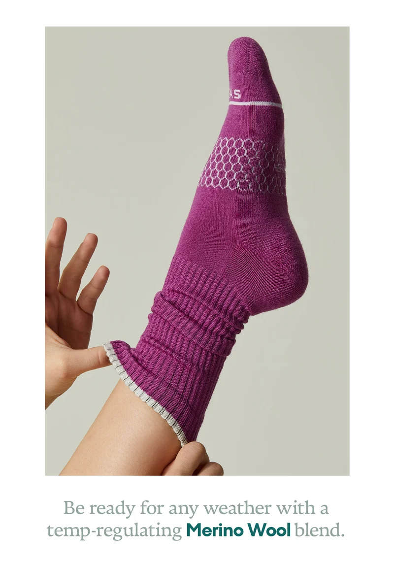 Be ready for any weather with a temp-regulating Merino Wool blend.
