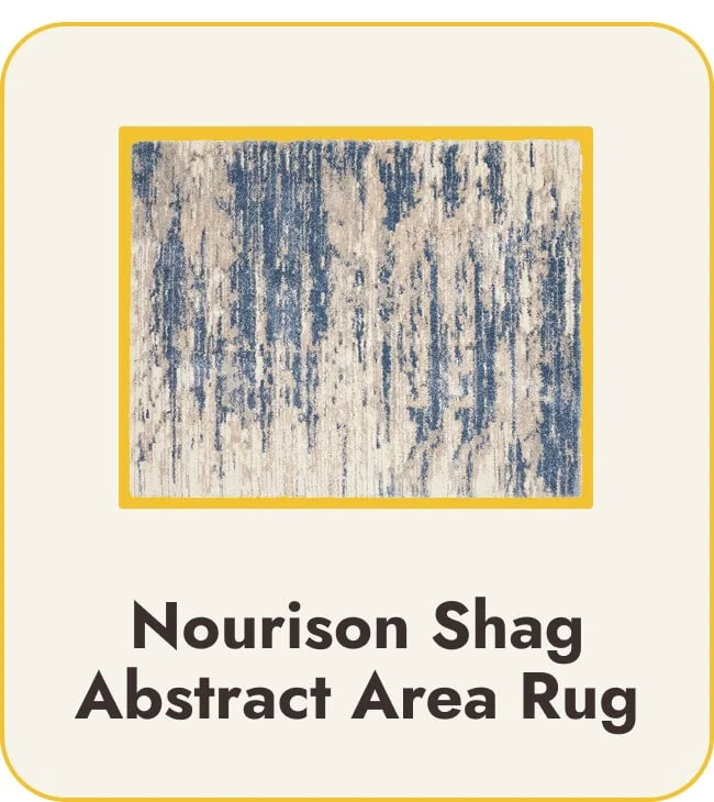 Nourison Shag Abstract Area Rug