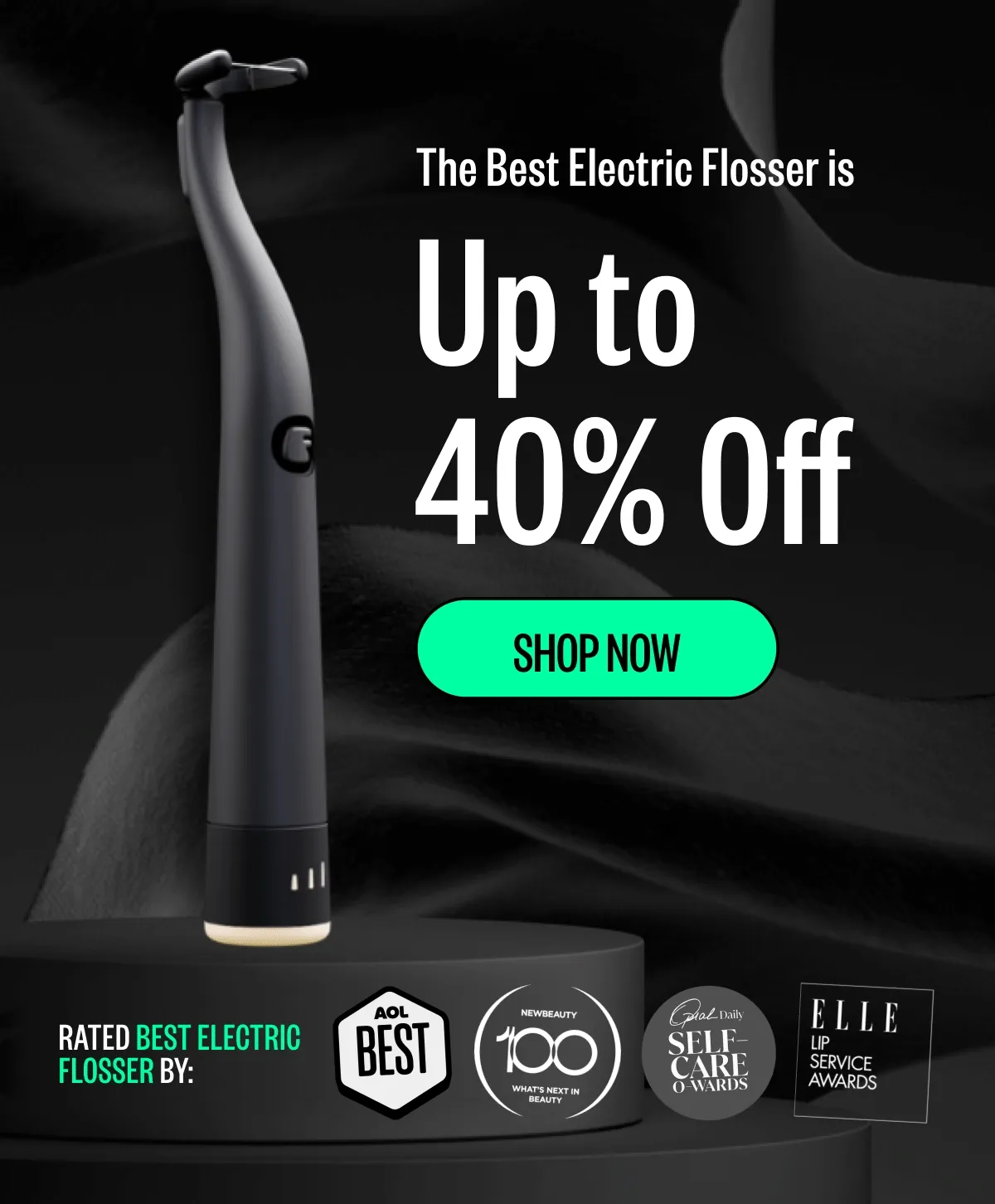 The best electric flosser is up to 40% off | Shop now | Rated best electric flosser by: AOL, Newbeauty, Oprah daily, ELLE