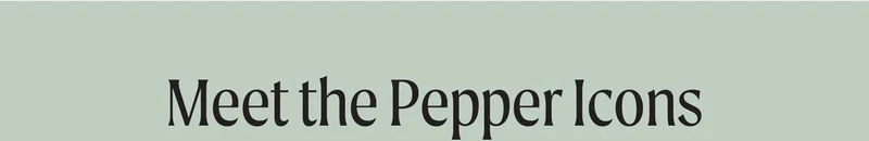 Meet the Pepper Icons