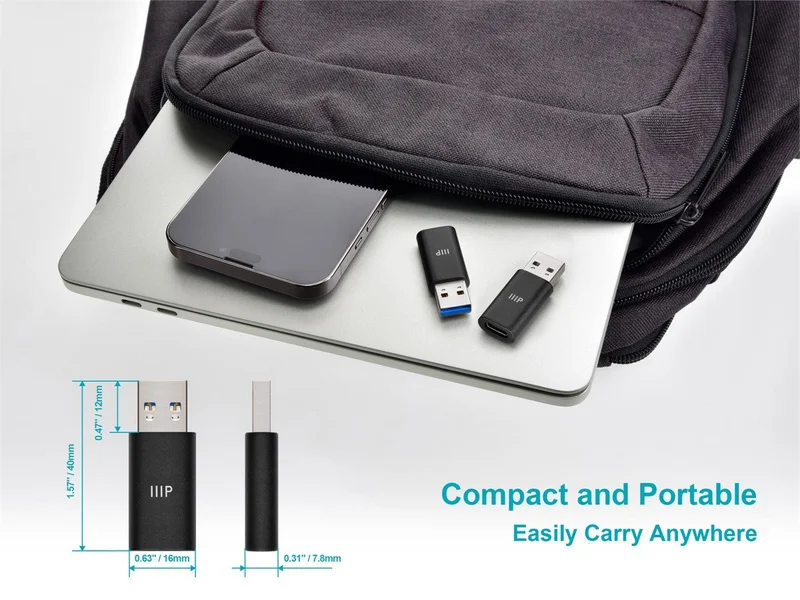 Buy 2 USB-C Female to USB-A Male Adapter for $9.98