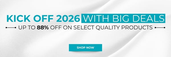 Kick Off 2026 with Big Deals Up to 86% Off on select quality products. Shop Now!