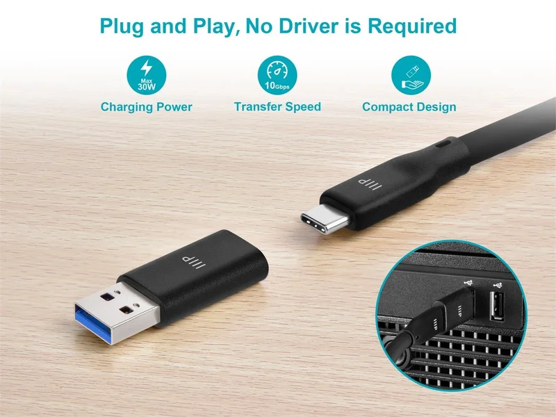 Buy 2 USB-C Female to USB-A Male Adapter for $9.98