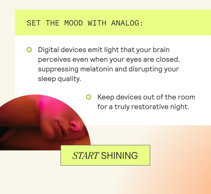 Set the mood with analog